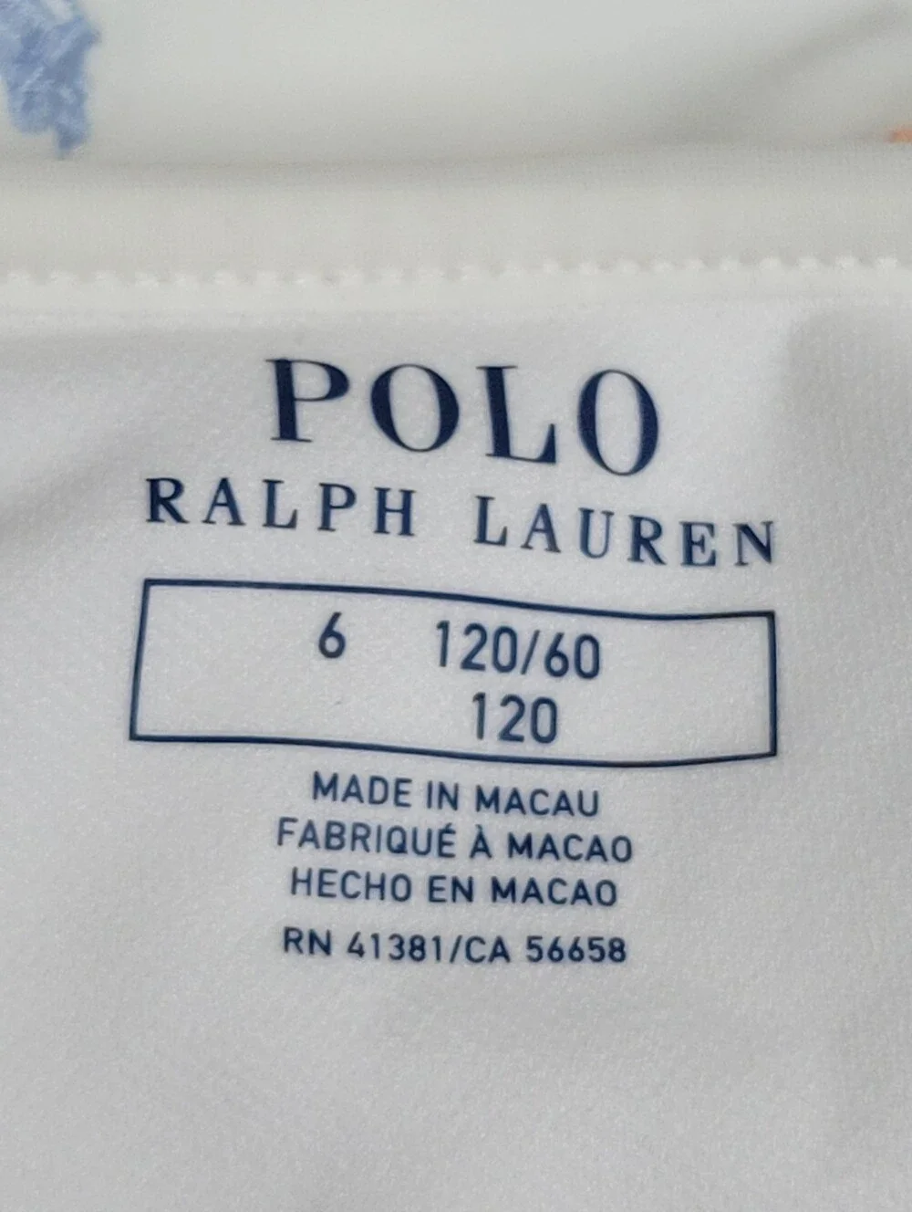 Polo Ralph Lauren NWT White One-Piece Girls Swimsuit with Multicolor Pony Logo.